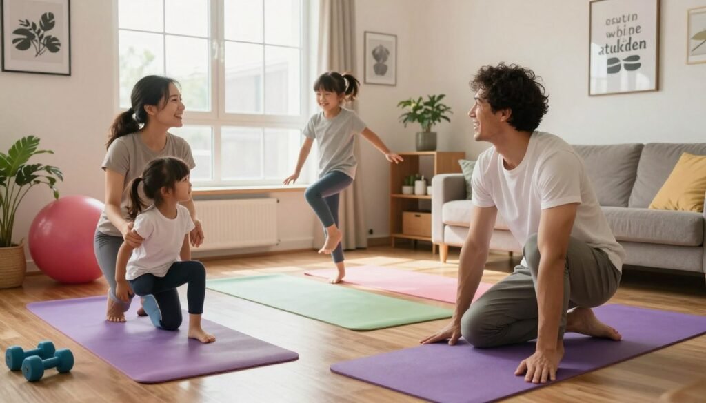 indoor family workouts